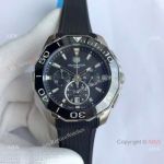 Tag Heuer Aquaracer Chronograph Watches Black Dial Rubber Strap